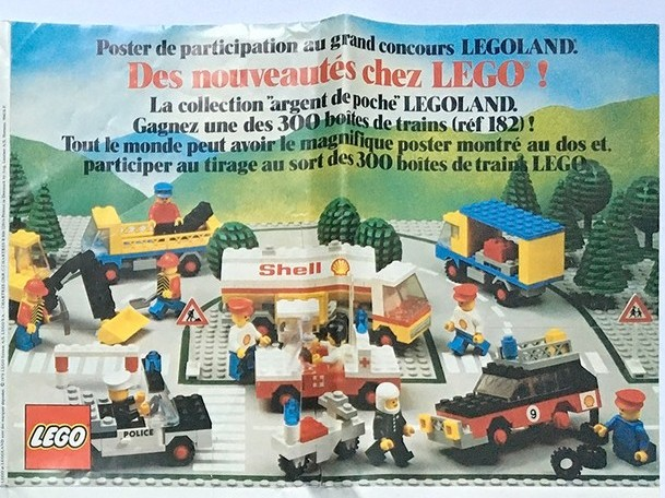 Lego 1978 Large French LEGOLAND Town Foldout and Poster (99418-F)