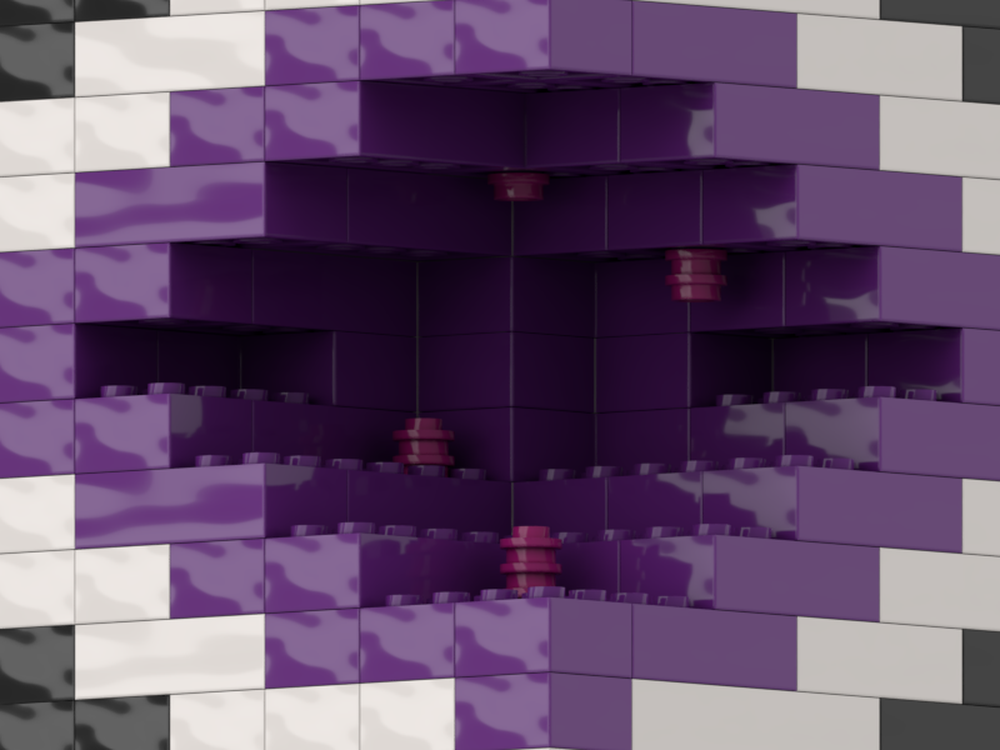 Lego amethyst Geode