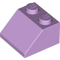 Lego Brick Sloped 45° 2 x 2 / Lavender