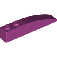 Lego Brick Curved 6 x 1 / Magenta