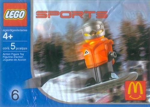 Lego McDonald's Sports Set Number 6 - Orange Vest Snowboarder