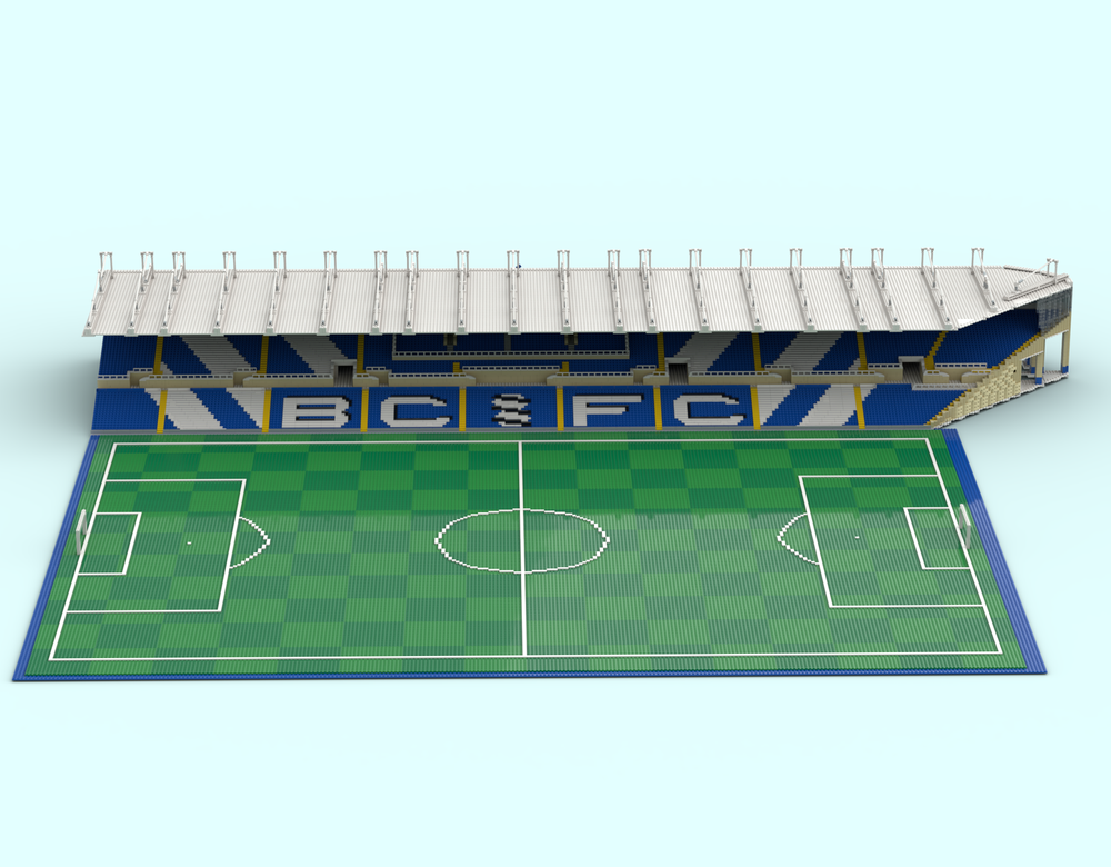 Lego Kop Stand Model of St Andrews @ Knighthead Park Stadium