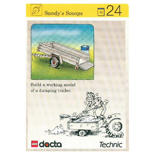 Lego Activity Card, Set 9603, Simulation 24 - Sandy's Scoops / [No Color/Any Color]