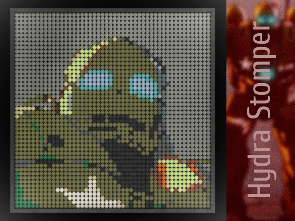 Lego Hydra Stomper Mosaic
