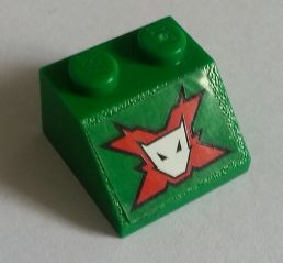 Lego Slope 45 2 x 2 with World Racers Team Extreme Logo Pattern (Sticker) - Set 8863