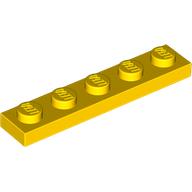 Lego Plate 1 x 5 / Yellow