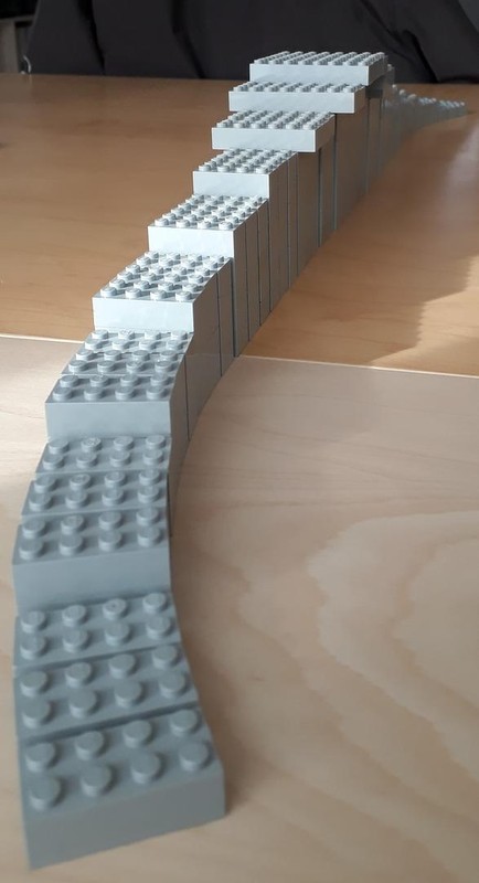 Lego Bricks support rails