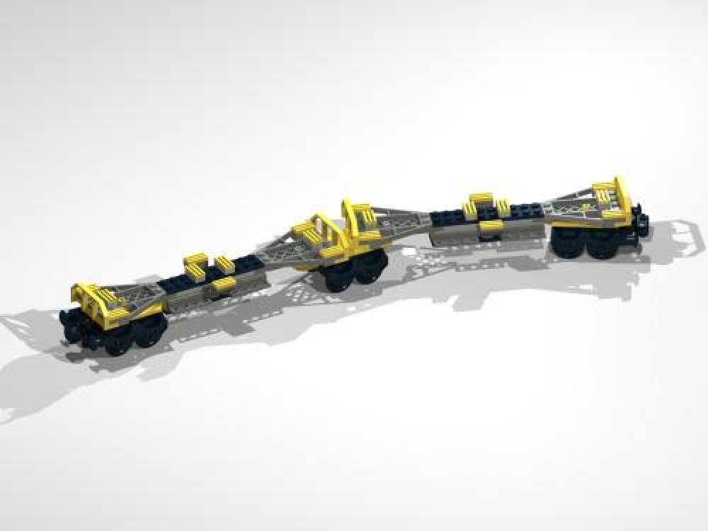 Lego 12-Wheel Extension of 7939 Container Trolley