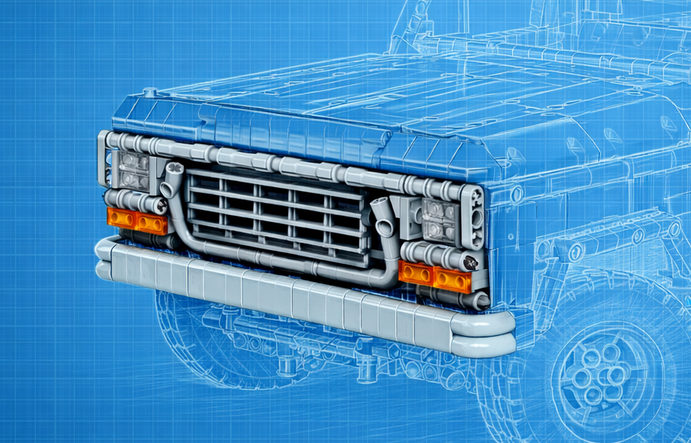Lego radiator grille (facelift 1979) for f150