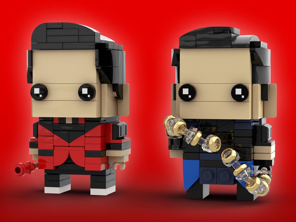 Lego Shang-Chi & Wenwu Brickheadz LEGO MOC - Marvel Studios Shang-Chi and the Legend of the Ten Rings