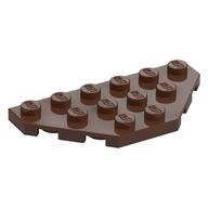 Lego Wedge Plate 3 x 6 Cut Corners / Brown