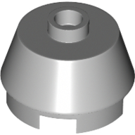 Lego Brick Round 2 x 2 Truncated Cone / Light Bluish Gray