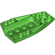 Lego Brick Wedged, Curved Inverted 6 x 4 / Bright Green
