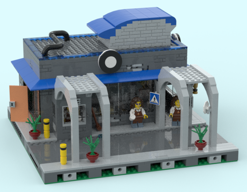 Lego Drive-thru coffee shop