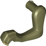 Lego Animal Body Part, Dinosaur, Raptor Arm / Leg, Left, Tan Claws Print