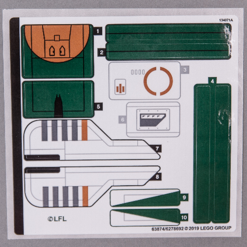 Lego Sticker Sheet for Set 75248-1 / [No Color/Any Color]