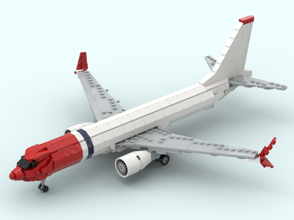 Lego Boeing 737 MAX 8 - Norwegian Livery
