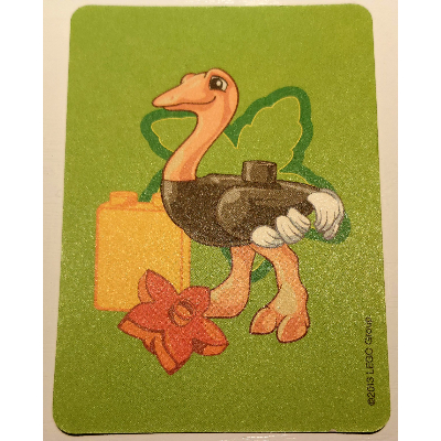 Lego Game Card, Duplo Memory Game - Ostrich / [No Color/Any Color]