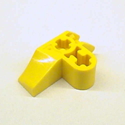 Lego Technic Axle Connector 2 x 3 Perpendicular with Catch / Yellow