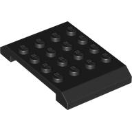 Lego Brick Sloped 4 x 6 x 2/3 Double / Black