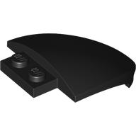 Lego Windscreen, Curved 4 x 5 / Black