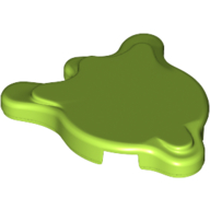 Lego Tile Special, Splat with Rounded Sides / Lime
