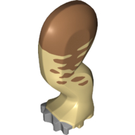 Lego Animal Body Part, Dinosaur, Ankylosaurus Leg, Left, Rear / Hind, with Pin, Light Bluish Gray Nails and Medium Nougat Patches Print