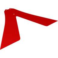 Lego Large Figure Cape, Two Long Tails / Red