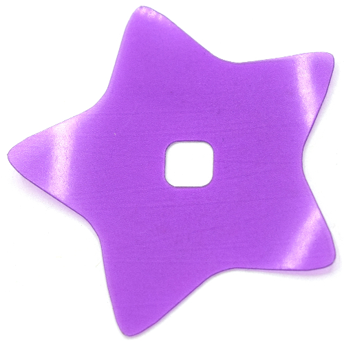 Lego Clikits Icon Accent, Star 6 3/8 x 6 3/8 / Trans-Medium Purple