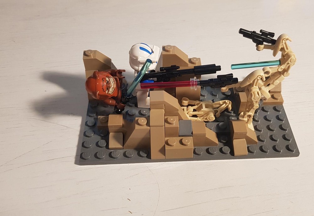 Lego Diorama-Republic versus Separatists