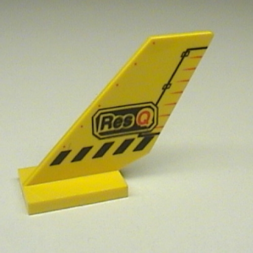 Lego Tail Shuttle with Res-Q and Black Lines Print [4607 / 4610]