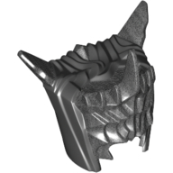 Lego Helmet Spiked with Hood Black Print