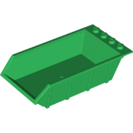 Lego Tipper Bed 4 x 6, Solid Studs / Green