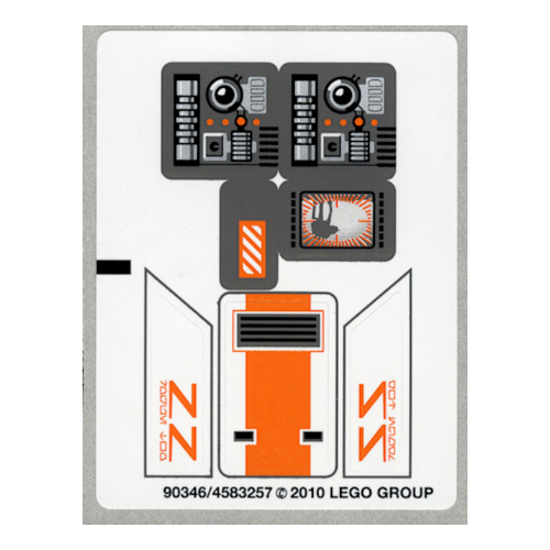 Lego Sticker Sheet for Set 8089-1