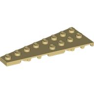 Lego Wedge Plate 8 x 3, 8° Left / Tan