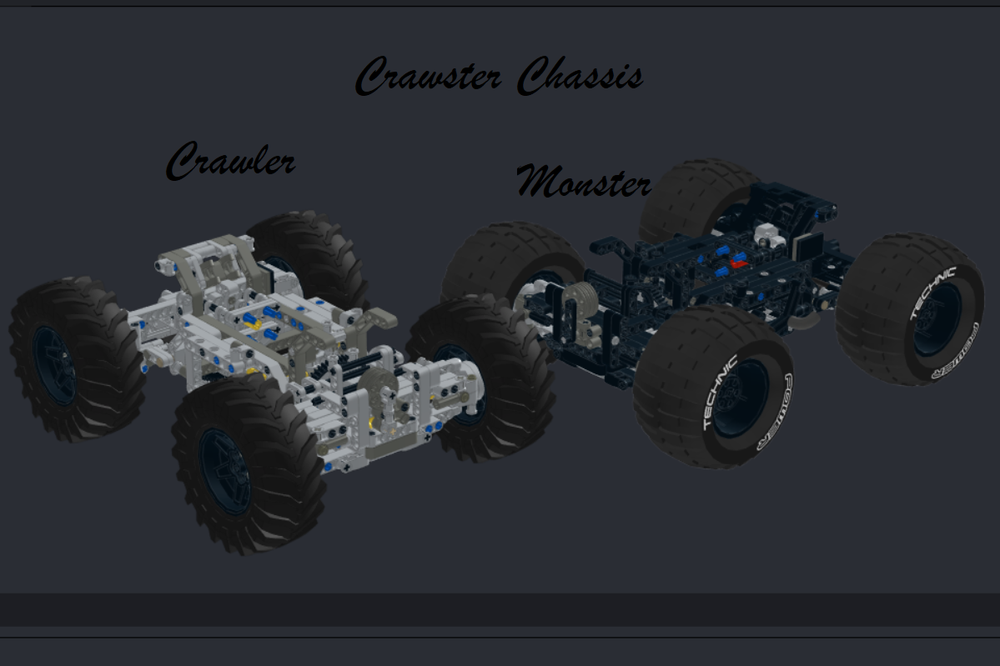 Lego CrawSter Chassis 4x4 Crawler and MonsterTrack