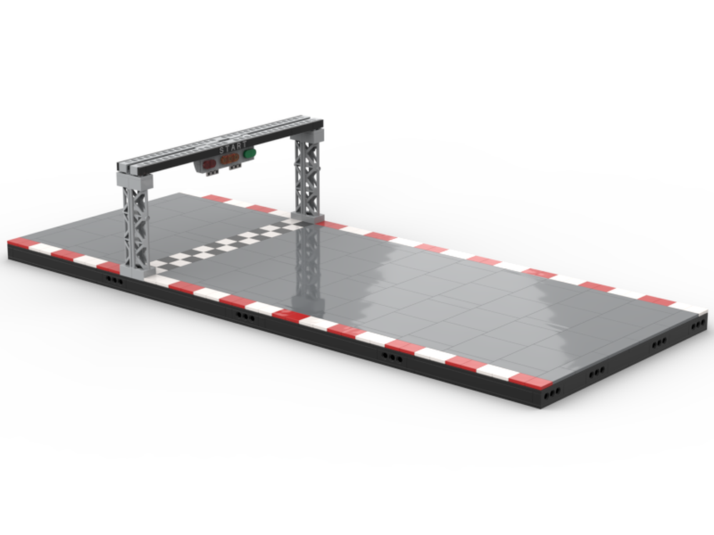 Lego modular race track (start/finish line)