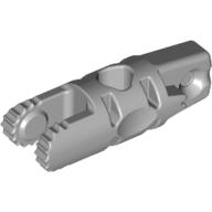 Lego Hinge Cylinder 1 x 3 Locking with 1 Finger and 2 Fingers On Ends, with Hole, 9 Teeth / Light Bluish Gray