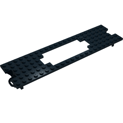 Lego Vehicle Base, Train 6 x 22 Type 1 Motor Opening / Black