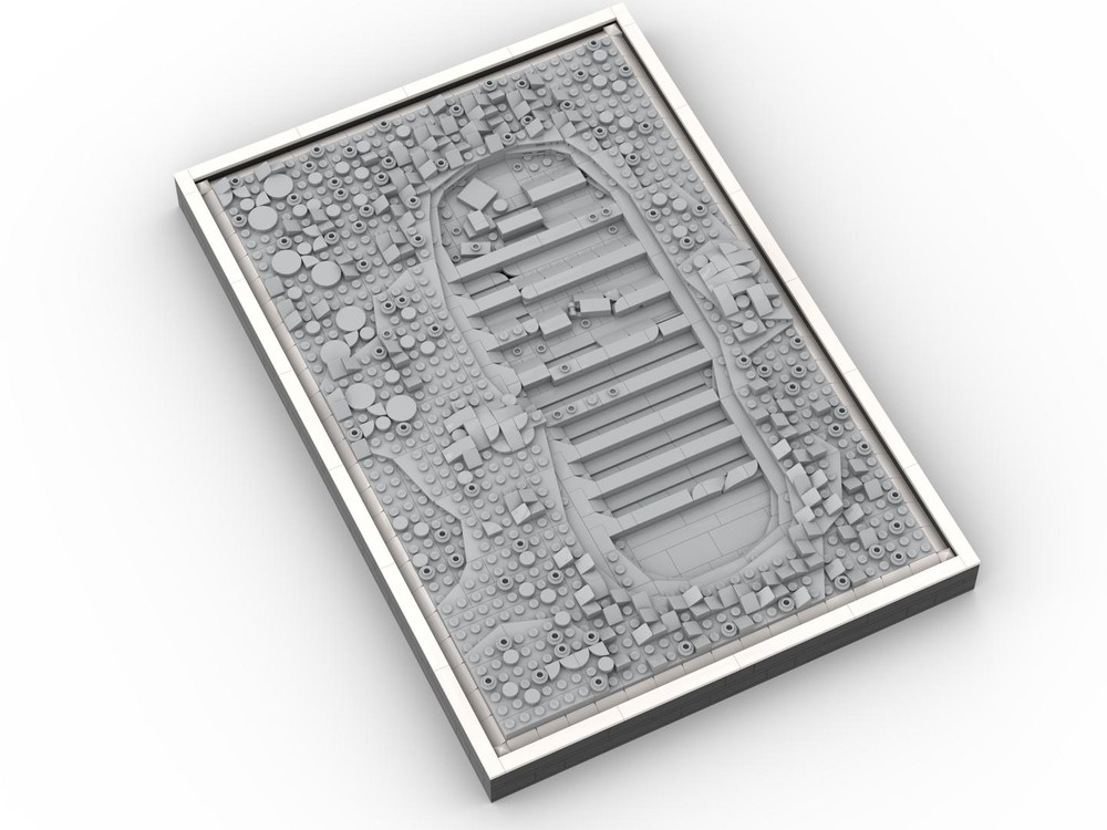 Lego Buzz Aldrin's Footprint