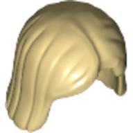 Lego Hair Center Parting / Tan