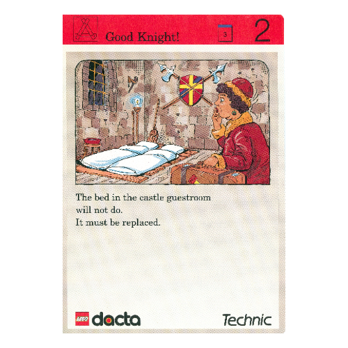 Lego Activity Card, Set 9603, Invention 2 - Good Knight! / [No Color/Any Color]