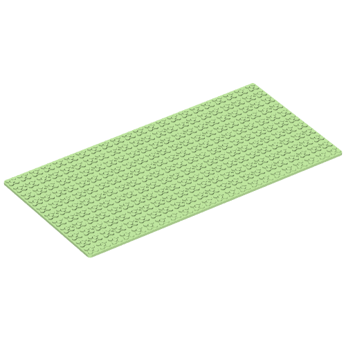 Lego Scala, Baseplate 44 x 22 x 1/3 without holes / Medium Green