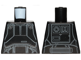Lego Torso SW Imperial Death Trooper Armor Pattern / Black