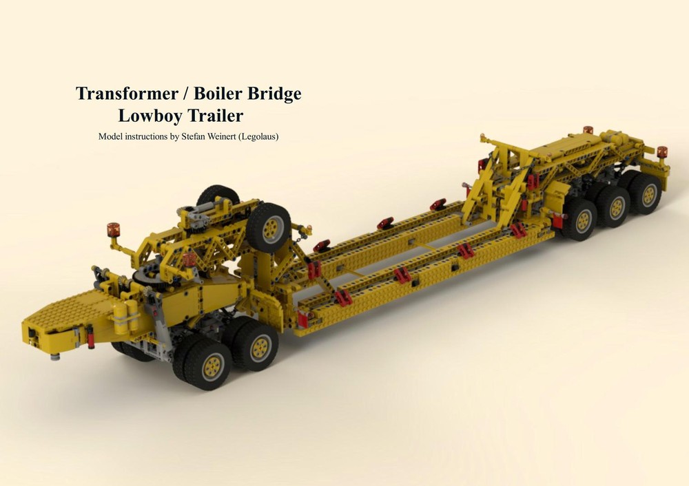 Lego Transformer / Boiler Bridge Low Boy Trailer