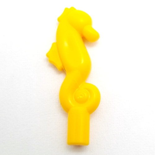 Lego Animal, Sea Life Set, Seahorse with Bar / Bright Light Orange