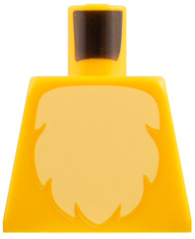 Lego Torso with Bright Light Yellow Fur Pattern / Bright Light Orange
