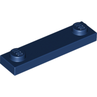 Lego Plate Special 1 x 4 with 2 Studs / Dark Blue