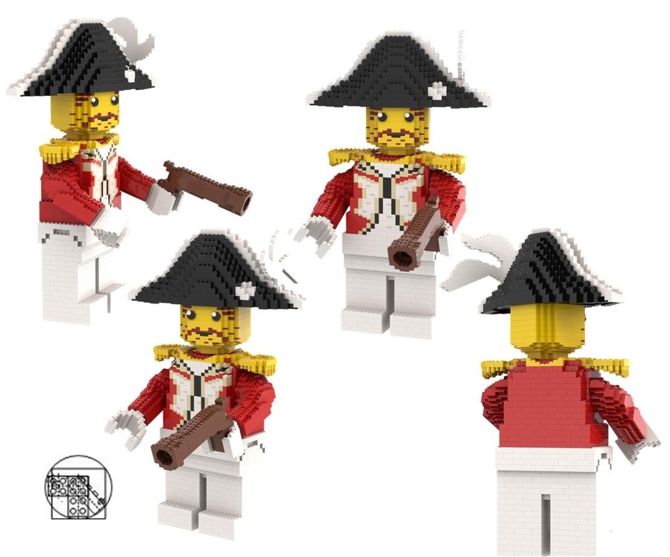 Lego Maxi figure Red governor with firearm