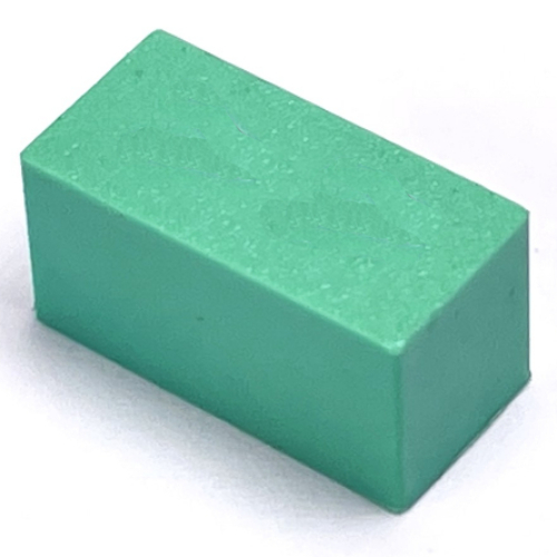 Lego Modulex Tile 1 x 2 without Internal Support / Modulex Aqua Green